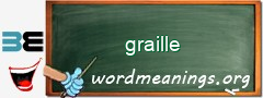 WordMeaning blackboard for graille